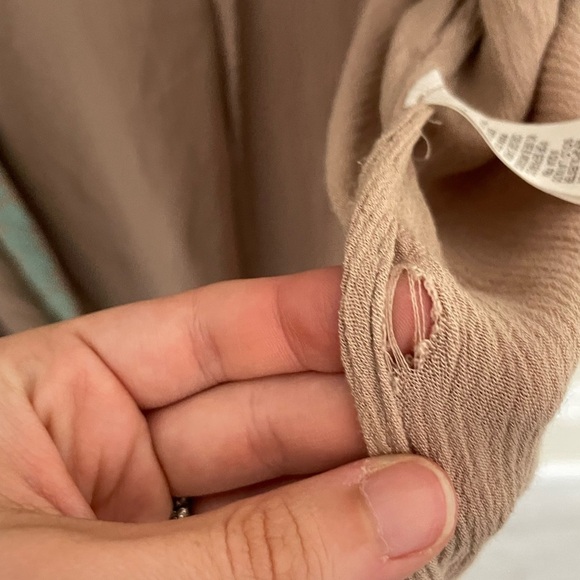 Umgee Light Tan Brown Embroidered Duster Cardigan S/M - Picture 4 of 9